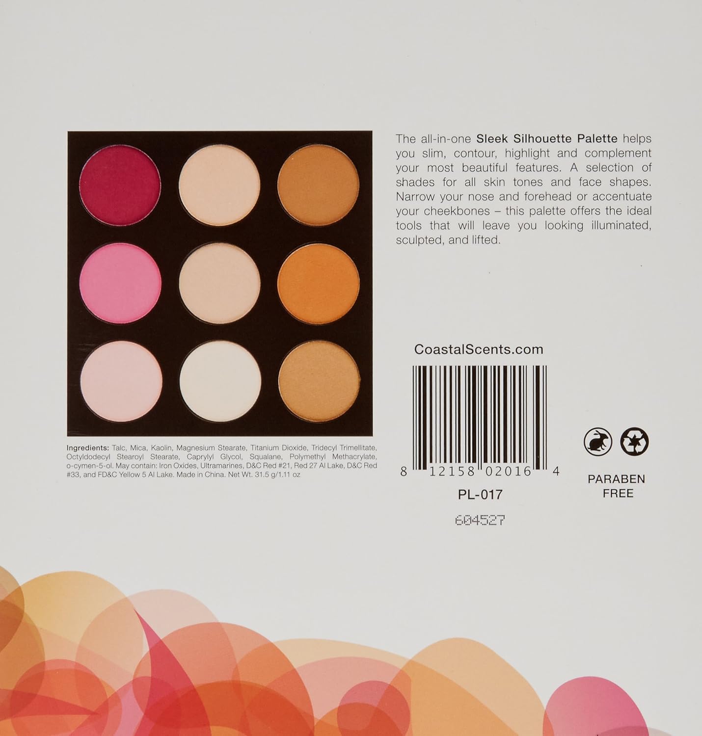 Coastal Scents Sleek Silhouette Palette, 7.17 Ounce