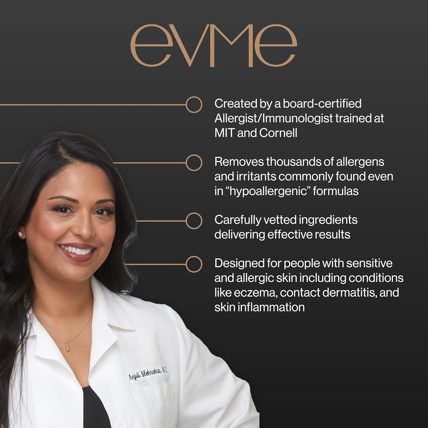 Evme Boosting Serum – Hydrating Antioxidant Serum with Sodium Hyaluronate & Vitamin C – Fragrance-Free, Dermatologist-Tested for Sensitive, Reactive Skin – Soothes, Nourishes & Maintains Skin Barrier