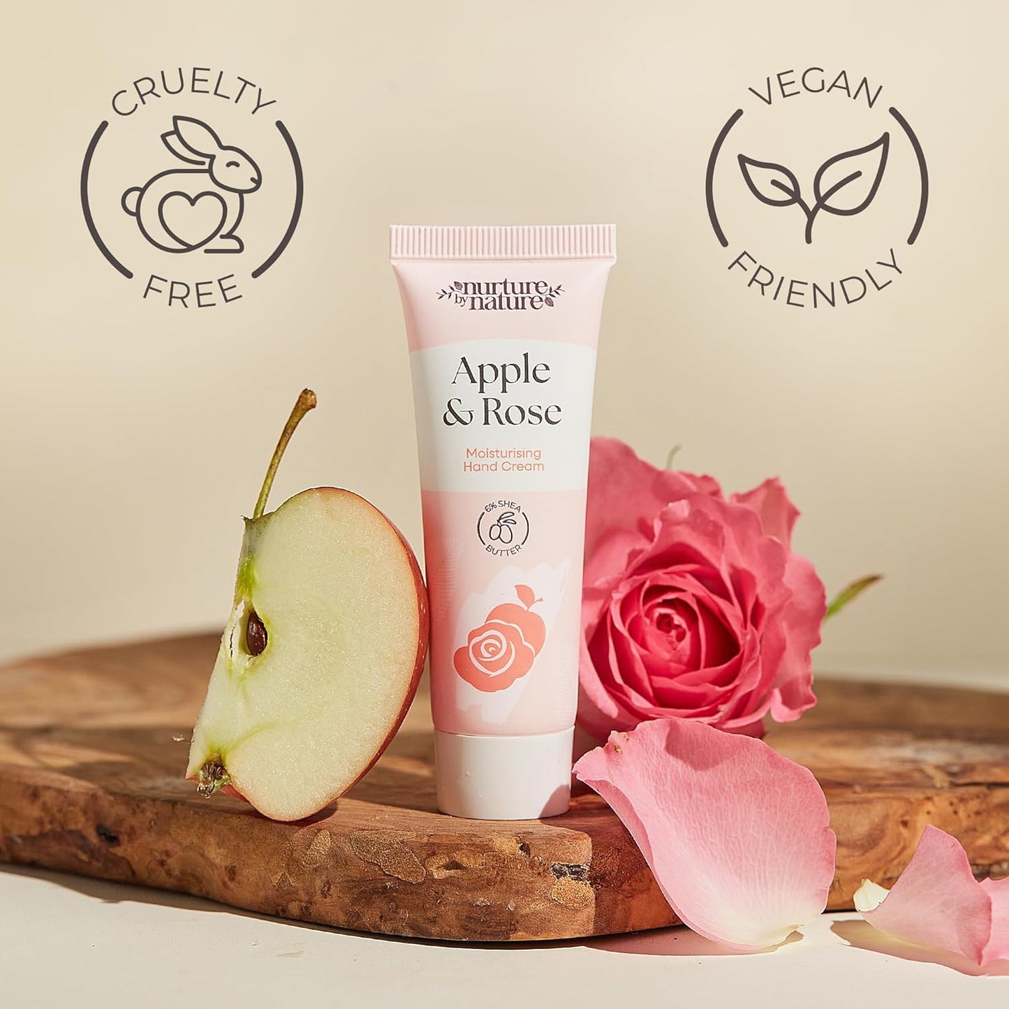 Hand Cream Gift Set from Nurture by Nature, 5pcs, Mothers Day Gifts, Hand Lotion Travel Size, Enriched with 6% Shea Butter & Glycerin, Hand Cream for Women, Dry Skin, Hand Lotion Gift Set for Women