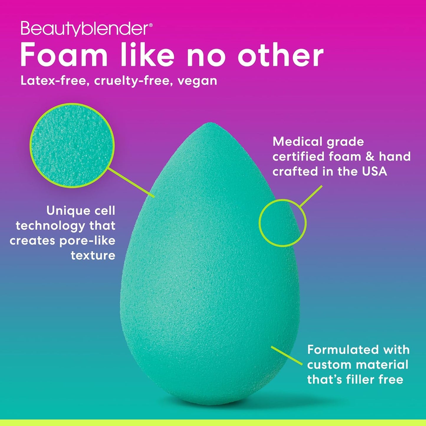 Beautyblender® | Chill Blender Makeup Sponge | Blend Liquid Foundations, Powders and Creams | Streak Free Application | Vegan, Cruelty Free | Made in USA