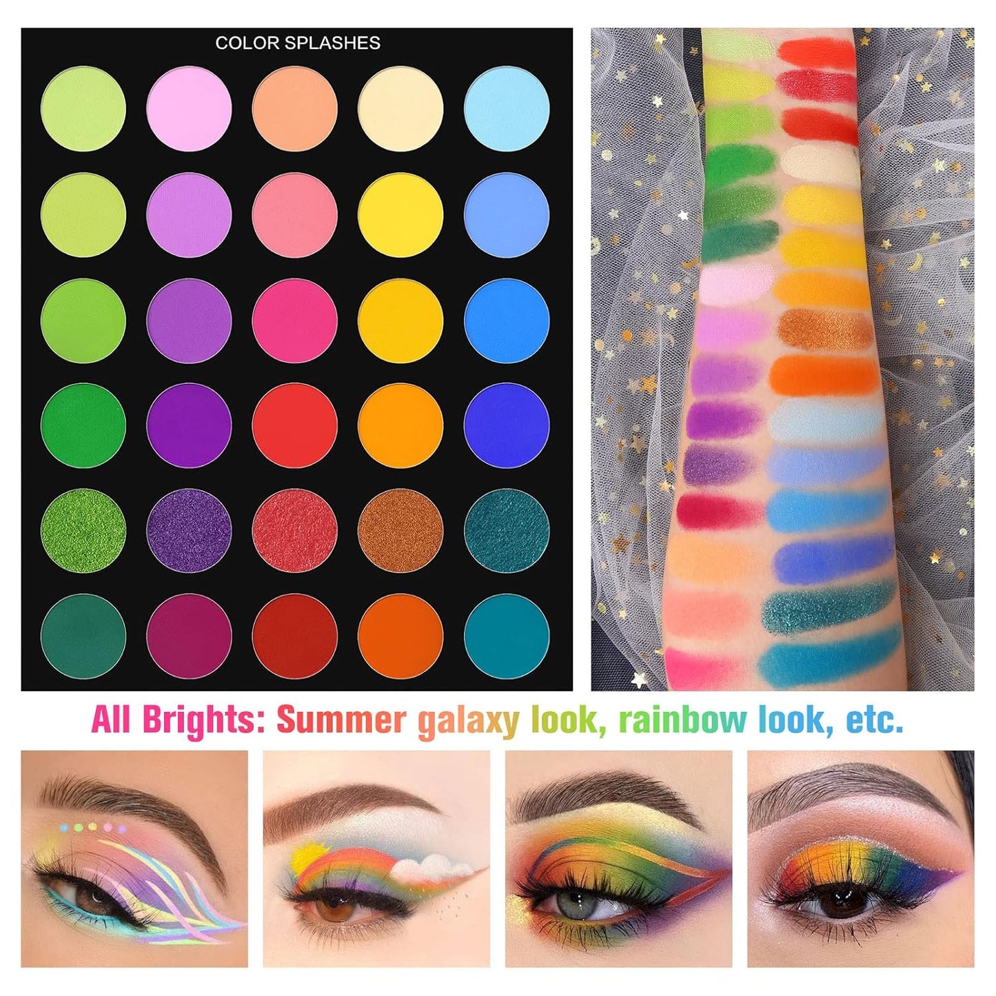 UCANBE Pretty All Set Eyeshadow Palette Pro 86 Colors Makeup Kit Matte Shimmer Eye Shadow Highlighters Contour Blush Powder All In One Makeup Pallet Holiday Christmas Valentine's Day Gift Set