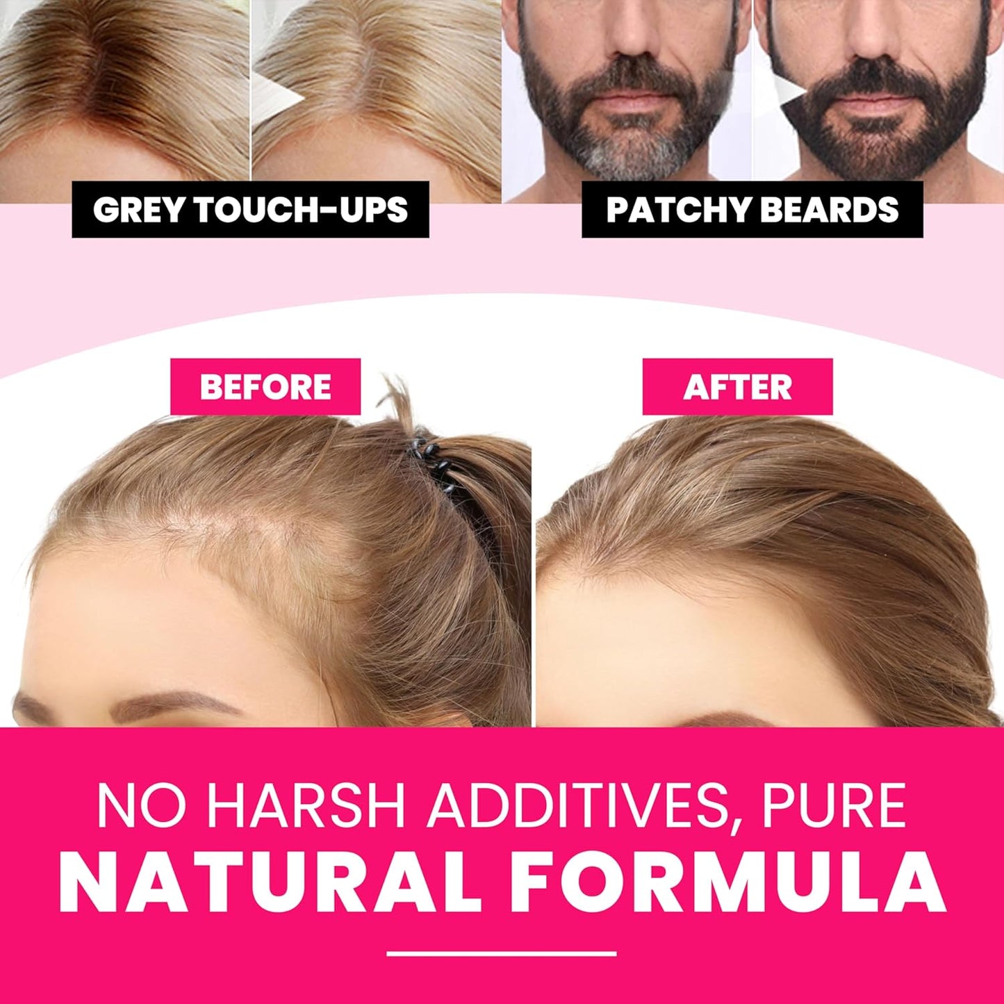 VELO Hairline Powder–GRAY Hair Root Touch Up Powder for Women & Men–Instantly Covers Gray Hair, Thinning Hair & Bald Spots–Sweatproof Root Cover Up–Puff & Mirror Compact, 13 Shades