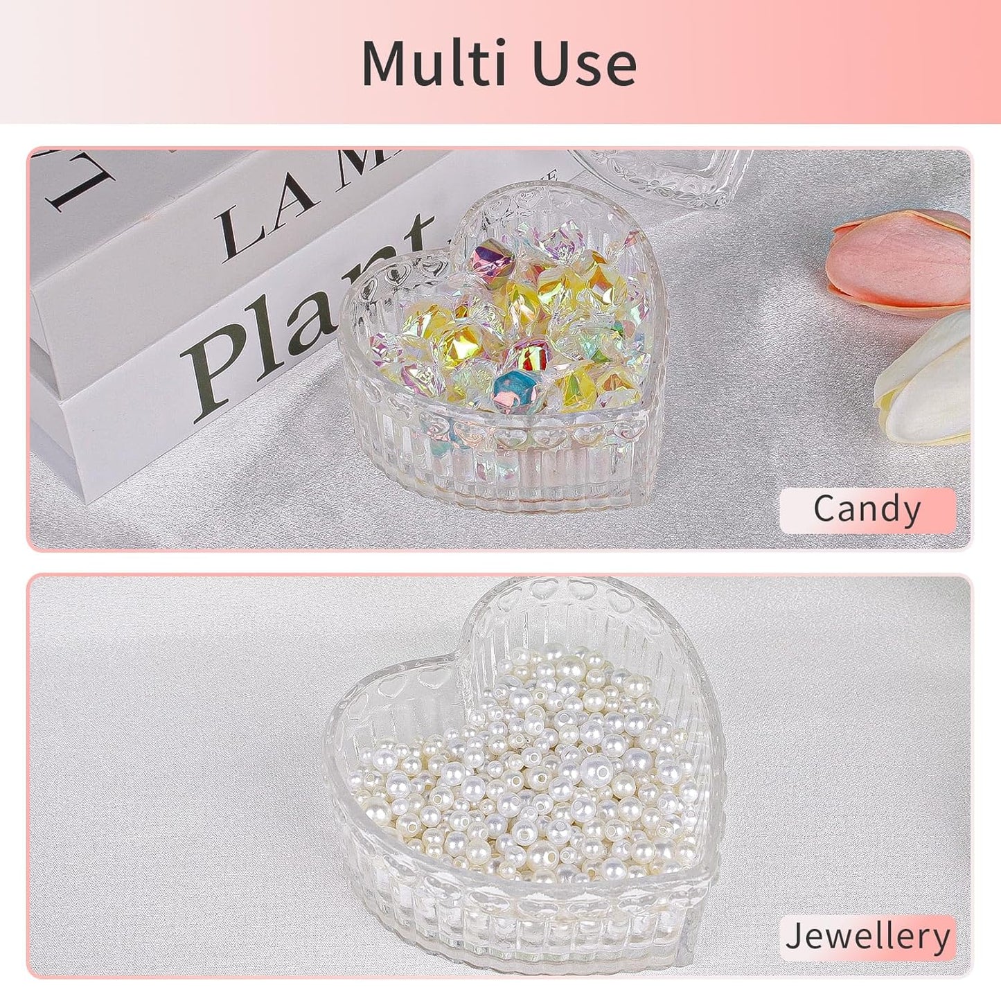 Large Body Powder Puffs and Containers, Crystal Clear Powder Container with Soft Power Puffs, Reusable Dusting Powder Case with Washable Velvet Face Body Glitter Puffs Wet and Dry Makeup